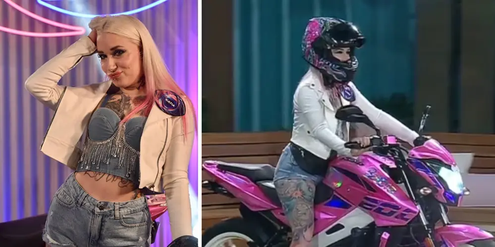 La increíble entrada de Katia, la nueva participante de GH: su ingreso en moto y su alto perfil